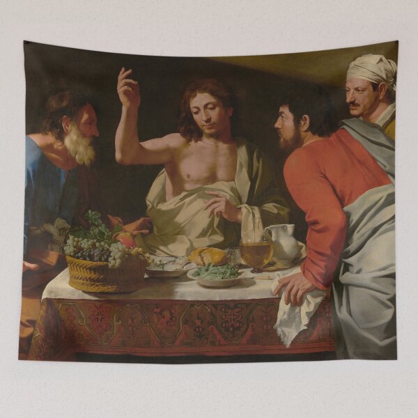 Item preview, The Supper at Emmaus - Bartolomeo Cavarozzi designed and sold by themasters.