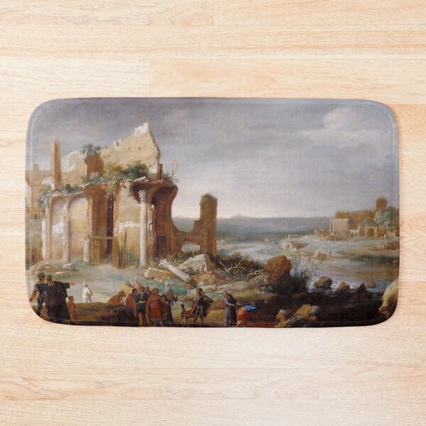 Item preview, Moses and Aaron Changing the Rivers of Egypt to Blood - Bartholomeus Breenbergh designed and sold by themasters.