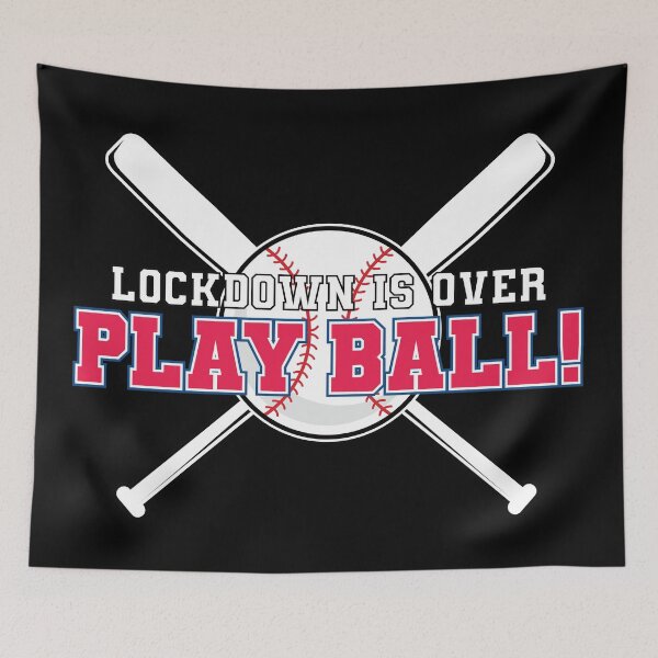 Item preview, Lockdown is over Play Ball ! - baseball bat designed and sold by AmpersandCuster.
