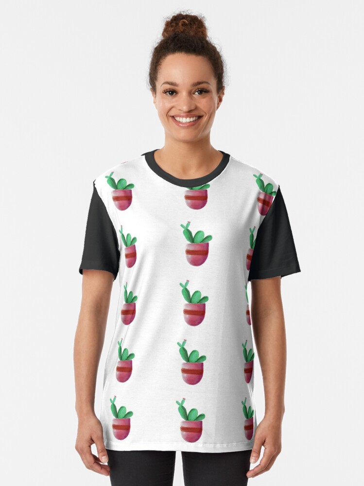 black cactus t shirt