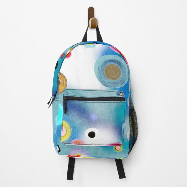 Item preview, Teal blue circles rainbow blue designed and sold by rupydetequila.