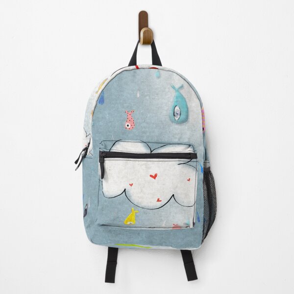 Item preview, Raining Fishes Home Decor - Clothing Clouds  - Drops Kids Drawing Decor 2018 designed and sold by rupydetequila.