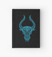 Blue Taurus Zodiac Sign in the Stars Hardcover Journal