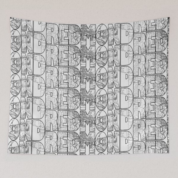 Item preview, Redmond Washington Street Map designed and sold by thestreetslocal.