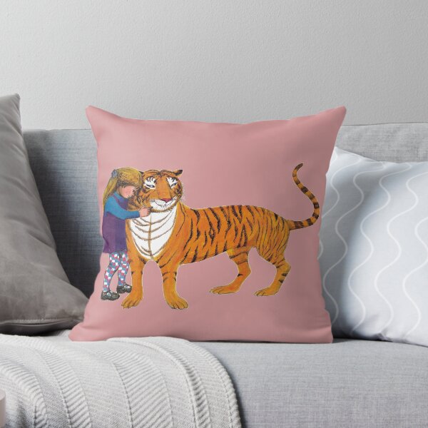 The Tiger Who Came to Tea Throw Pillow