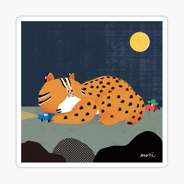 Leopard Cats Saving Protection x Mori Sticker