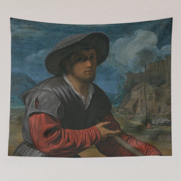 Item preview, Shepherd with a Flute - Giovanni Girolamo Savoldo designed and sold by themasters.
