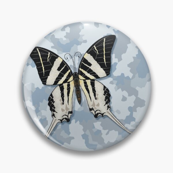 Item preview, White Butterfly on Blue Camouflage designed and sold by pixiebrush.