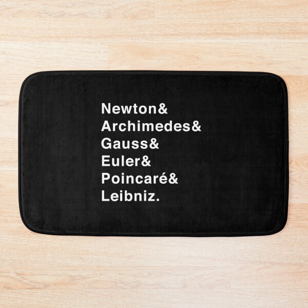 Item preview, Mathematicians List (Newton, Archimedes, Gauss, Euler, Poincare, Leibniz) designed and sold by isstgeschichte.