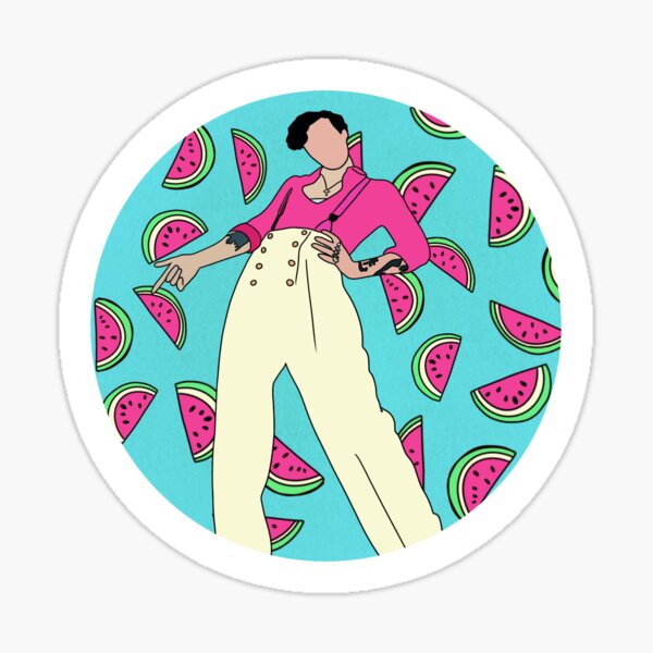 Harry Styles Watermelon Sugar Sticker By Stickers Pixels Redbubble 4214