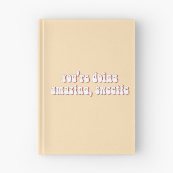 Item preview, "You're doing amazing, sweetie" Kardashian quote (yellow background) designed and sold by --EllieEdits--.
