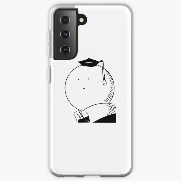 Assassination classroom Koro Sensei Black and White Coque souple Samsung Galaxy