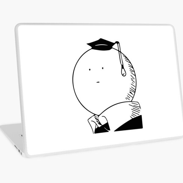 Assassination classroom Koro Sensei Black and White Skin adhésive d'ordinateur