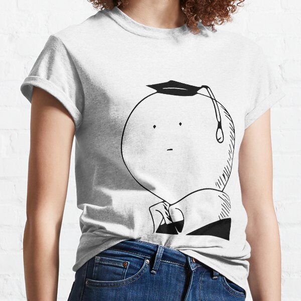 Assassination classroom Koro Sensei Black and White T-shirt classique