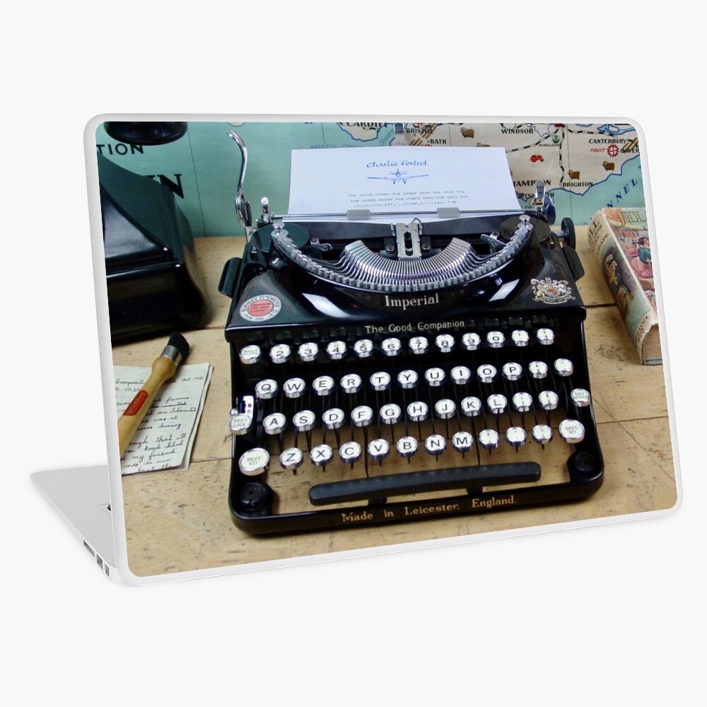 "Imperial typewriter" Laptop Skin by loky02 Redbubble