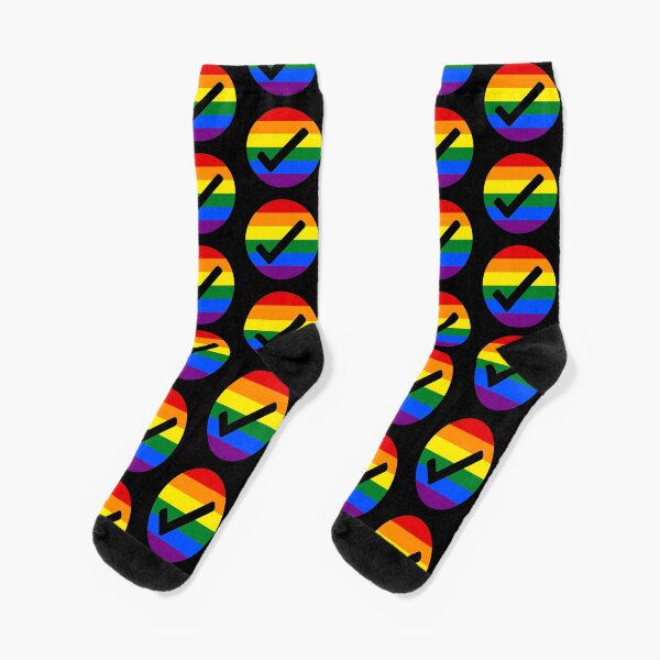 Gay friendly check mark Socks
