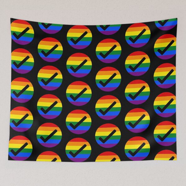 Item preview, Gay friendly check mark designed and sold by pikafelix.