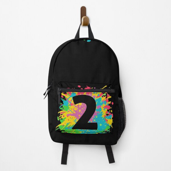 Item preview, Paint splashes, 2nd birthday for kids, grade 2, number 2, team event design designed and sold by iclipart.