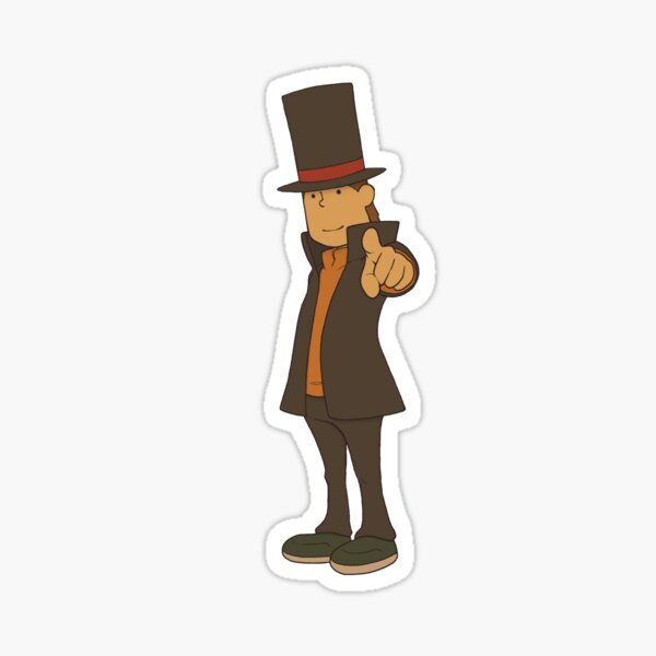 Profesor Layton Pegatina