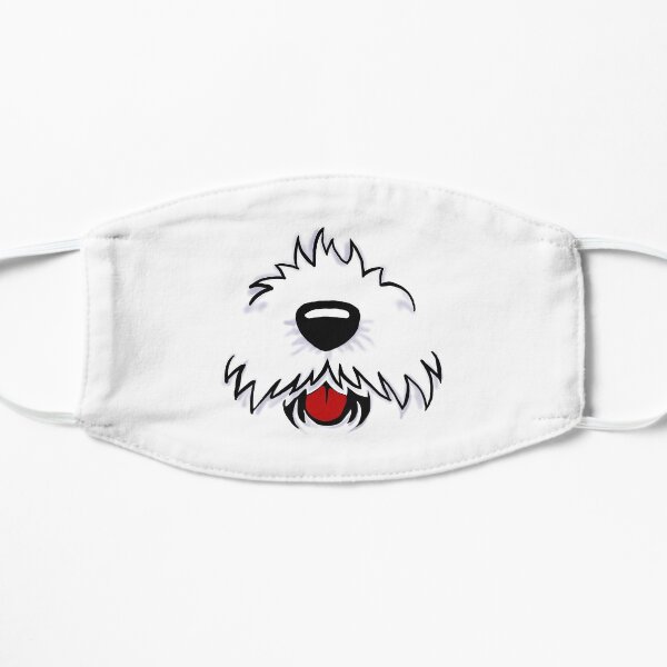 Westie Dog Face Mask Cute Covid Puppy Flat Mask