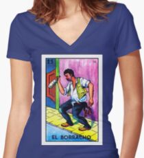 el Boracho Women's Fitted V-Neck T-Shirt