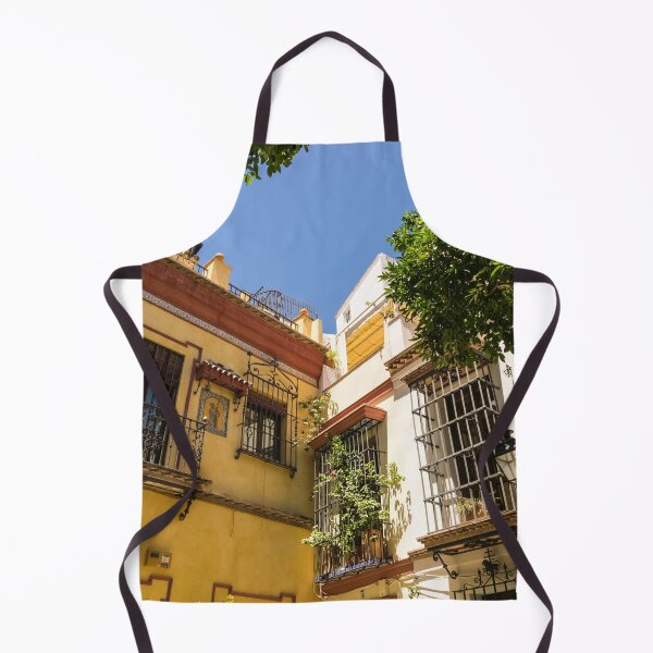 Item preview, Quintessential Spain - Sevillian Facades in White and Cyber Yellow designed and sold by Georgia Mizuleva.