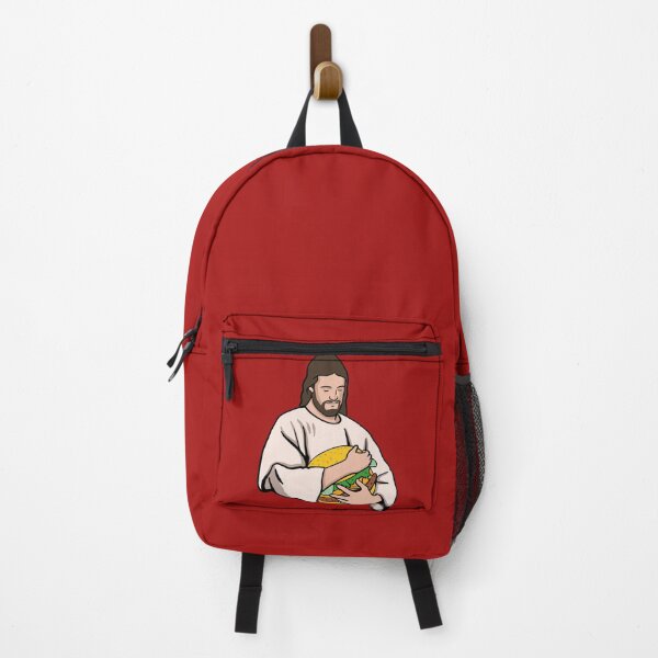 Item preview, Jesus Loves Burgers (Jesus Holding A Burger) designed and sold by isstgeschichte.