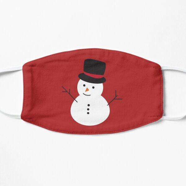 Snow man christmas Flat Mask