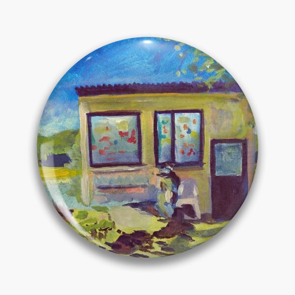 Item preview,  when I decided to finish painting a picture every day. It shows my parents' allotment and the little hut on it. designed and sold by Lillian Berthel.