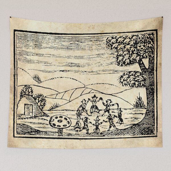 Item preview, Fairy Ring Woodcut Parchment designed and sold by Hypnogoria.