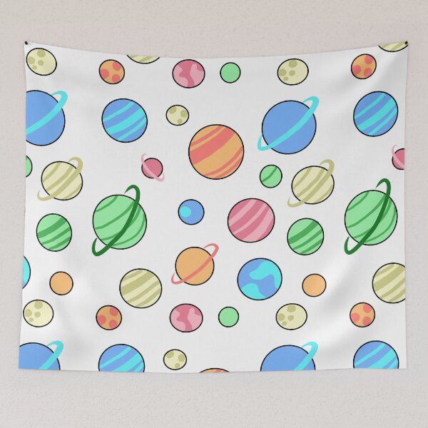 Item preview, Colorful planets designed and sold by Nezumi98.