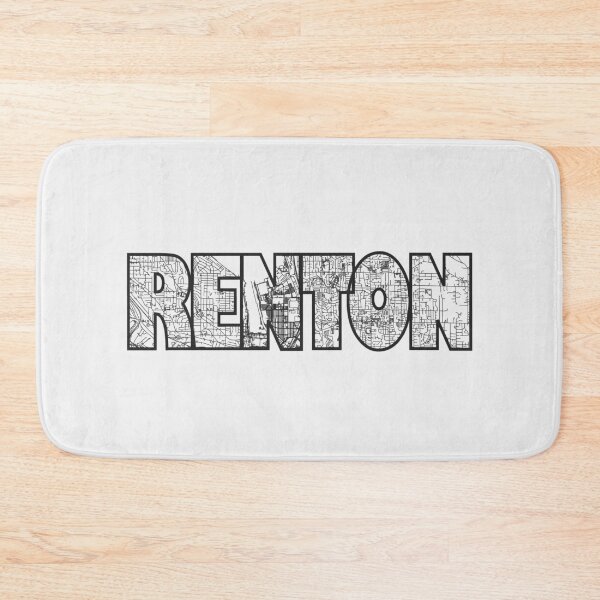 Item preview, Renton Washington Street Map designed and sold by thestreetslocal.
