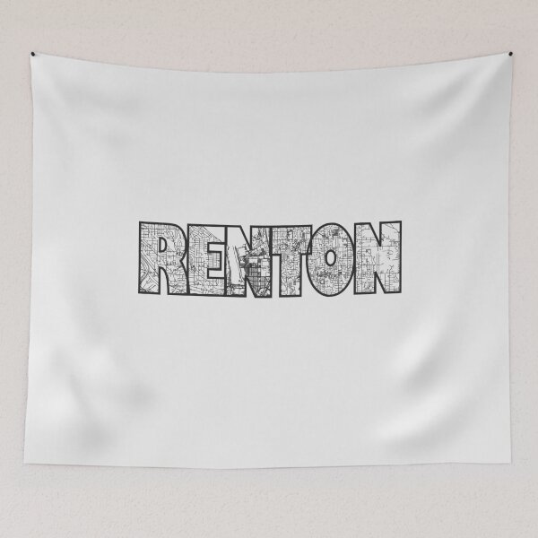 Item preview, Renton Washington Street Map designed and sold by thestreetslocal.