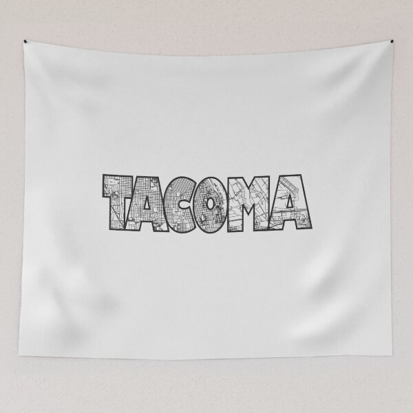 Item preview, Tacoma Washington Street Map designed and sold by thestreetslocal.