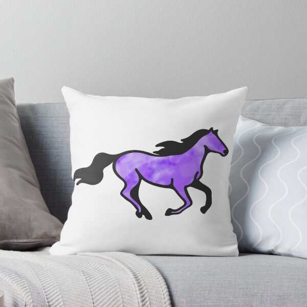 Artikelvorschau, Pferd Aquarell Pferd Geschenk lila entworfen und verkauft von eidrood.