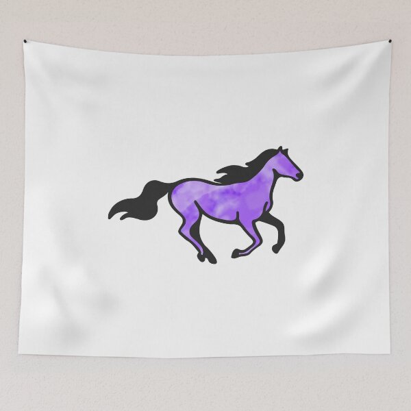 Item preview, Horse Watercolor Horse Gift purple designed and sold by eidrood.