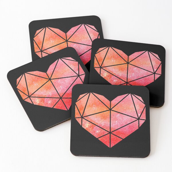 Item preview, Geometric Heart Red designed and sold by KA DESIGNS.