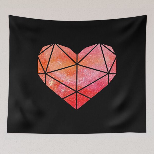 Item preview, Geometric Heart Red designed and sold by KA DESIGNS.