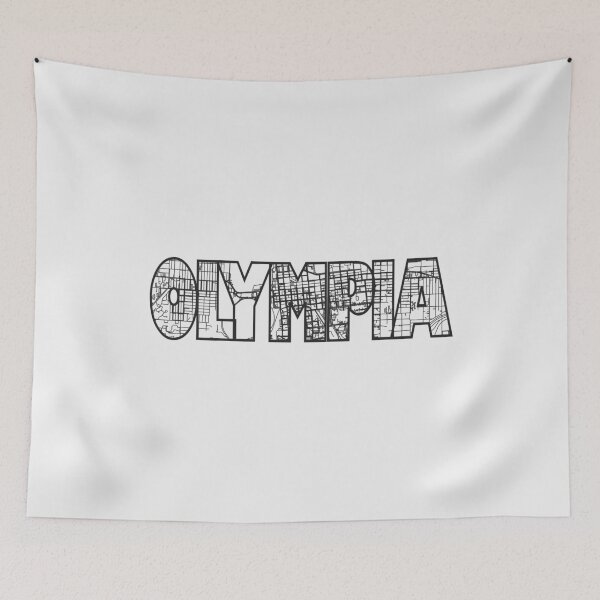 Item preview, Olympia Washington Street Map designed and sold by thestreetslocal.