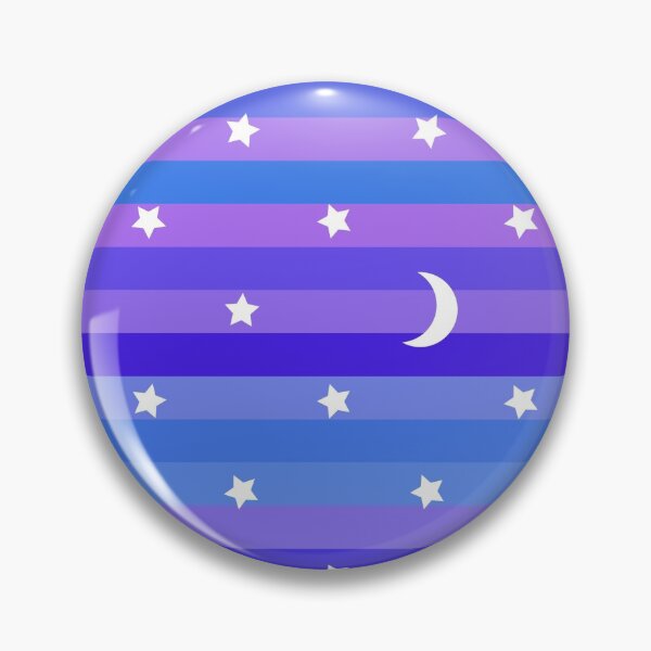 Item preview, Moon Stars Soft Blue Space Stripes designed and sold by tabbygun.