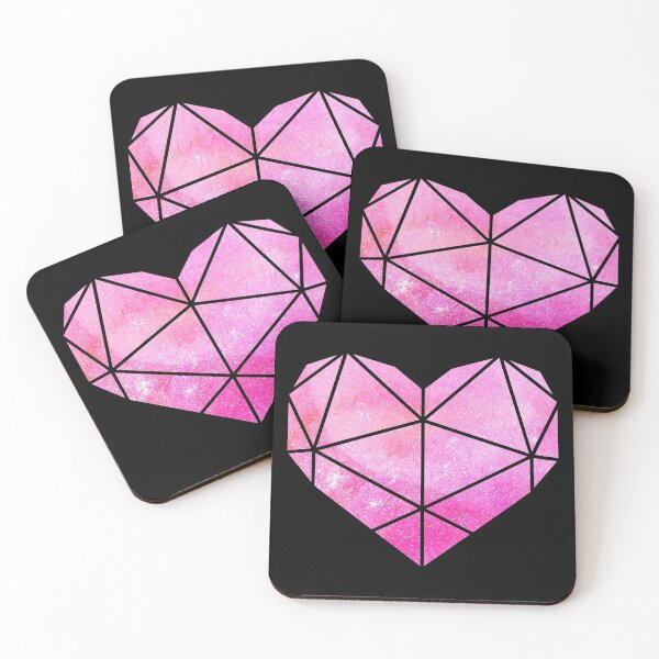 Item preview, Geometric Heart Pink designed and sold by KA DESIGNS.