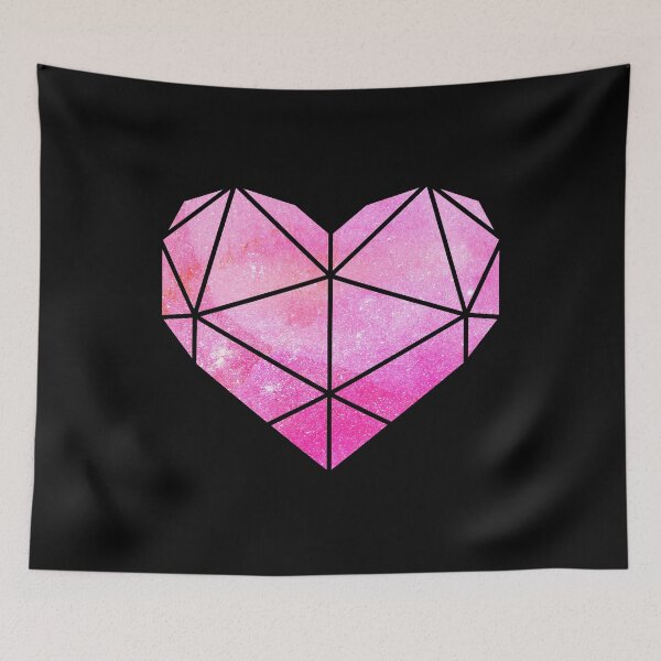Item preview, Geometric Heart Pink designed and sold by KA DESIGNS.