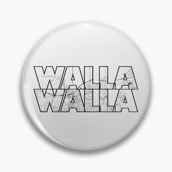 Item preview, Walla Walla Washington Street Map designed and sold by thestreetslocal.