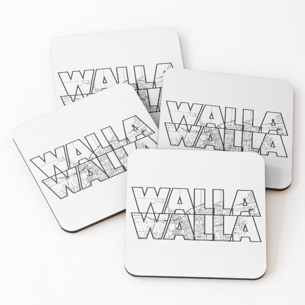Item preview, Walla Walla Washington Street Map designed and sold by thestreetslocal.