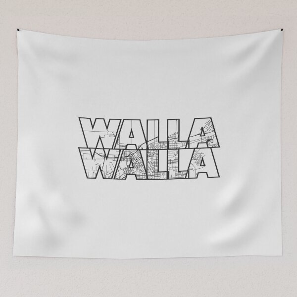 Item preview, Walla Walla Washington Street Map designed and sold by thestreetslocal.