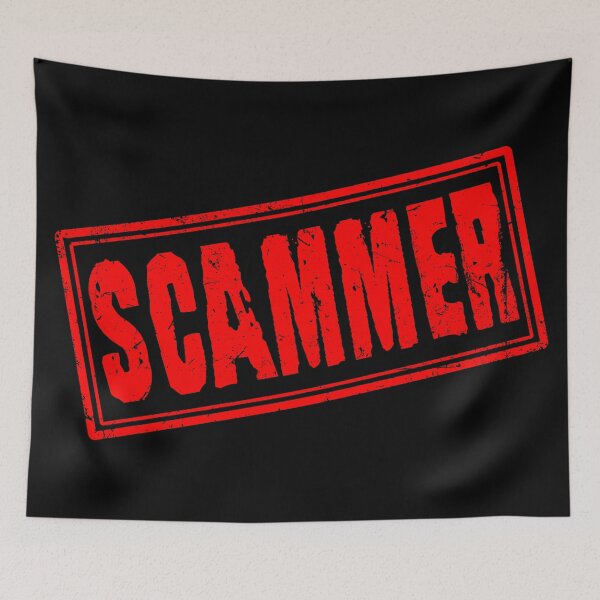 Item preview, Scammer (Vintage Retro Stamp) designed and sold by SassyClassyMe.