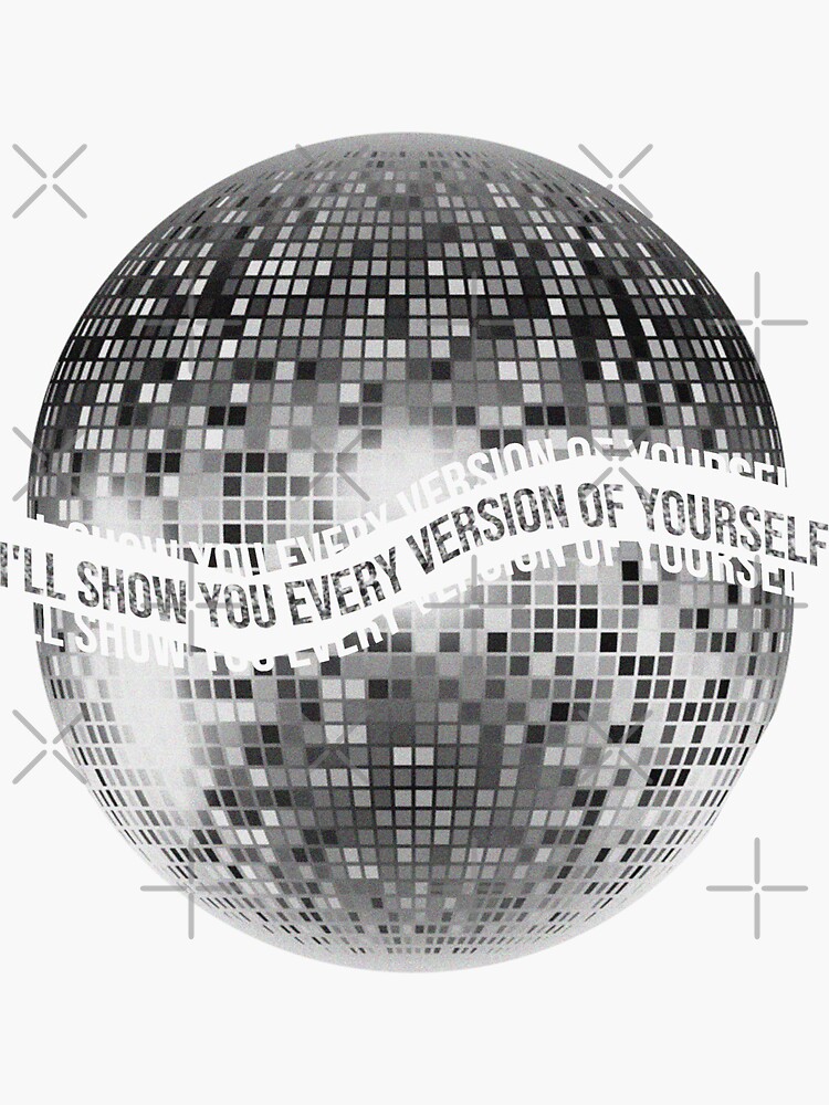 Mirrorball Sticker, Water Bottle Decal, Laptop Sticker, Disco Ball, Taylor  Swift, Retro Art 