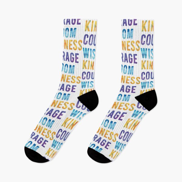 Item preview, Kindness Courage Wisdom – White designed and sold by ImperfectLife.
