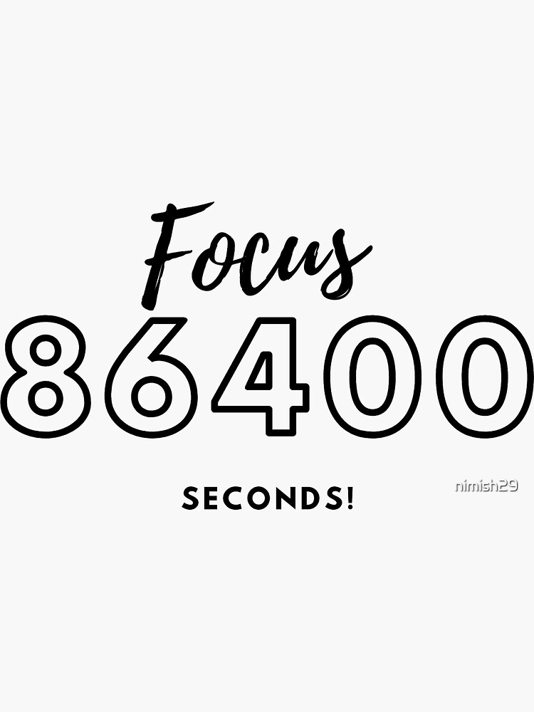 86,400 seconds to go.