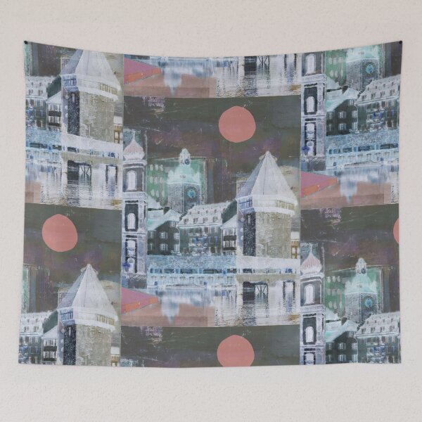 Item preview, Luzern Switzerland Urban Pop Art City Funky Streets Chapel Bridge Lucerne Buildings Modern Art Retro Wanderlust Downtown Homeland designed and sold by ExquisiteShots.